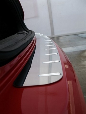 Накладка на задний бампер нержавейка Chevrolet Lacetti 4D 2004 по 2012  Daewoo  Gentra 2014-2015 - Автоаксессуары и тюнинг