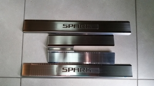 Накладки на пороги Chevrolet Spark II (Alu-Frost) partID:623qw - Автоаксессуары и тюнинг