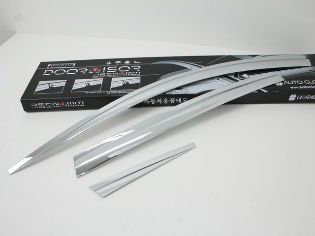 Дефлекторы (ветровики)  окон хром из 6 частей  для Honda CR-V 2012 по н.в C505
