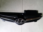 Решетка радиатора (черная+хром) Hyundai Elantra 2014-2015
