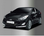 Hyundai Elantra md 2010 - 2013 молдинги бампера из 4штук