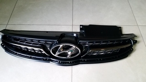 Решетка радиатора (черная+хром) Hyundai Elantra MD 2011-2013 - Автоаксессуары и тюнинг
