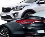 Hyundai Tucson 2021-24 универсальные накладки на бампер (черные) в комплекте 4 части