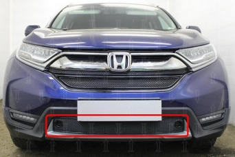 Защита радиатора Honda CRV V нижняя черная
