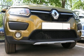 Защита радиатора Renault Sandero StepWay II 2014-2018 сетка 10 мм